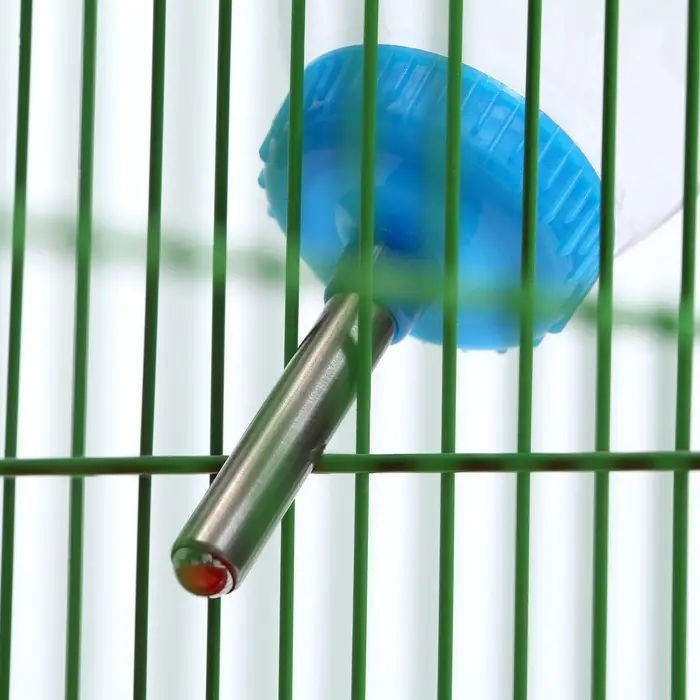 Поилка для грызунов, 500 мл, 20.5&times;5 см, голубая