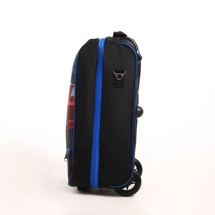 Чемодан детский 32 л (S), Sacvoyage, отдел на молнии, цвет чёрный/синий