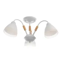 Люстра потолочная BayerLux &laquo;Нельсен&raquo;, Е27, 3&times;40 Вт, 57&times;57&times;25 см, белая