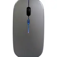 Мышь MB-2.4 беспроводная, оптическая, подсветка, 800-1600 dpi, USB, Bluetooth, серая