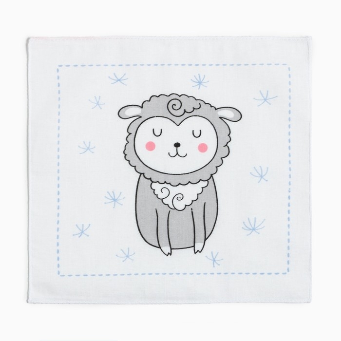 Набор носовых платков Крошка Я Набор носовых платков Крошка Я "Зверята" 21*21 см-12 шт, цв. МИКС, 100% хл