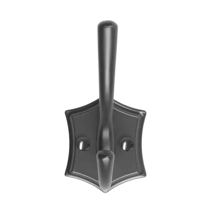 Крючок мебельный CAPPIO DESTINY, двухрожковый, цвет черный