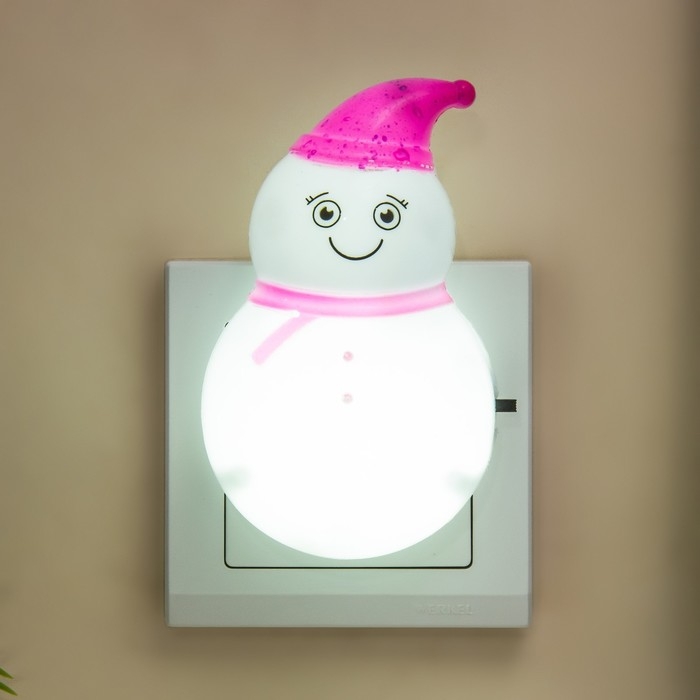 Ночник Ночник "Снеговик" LED 3х7х10см RISALUX