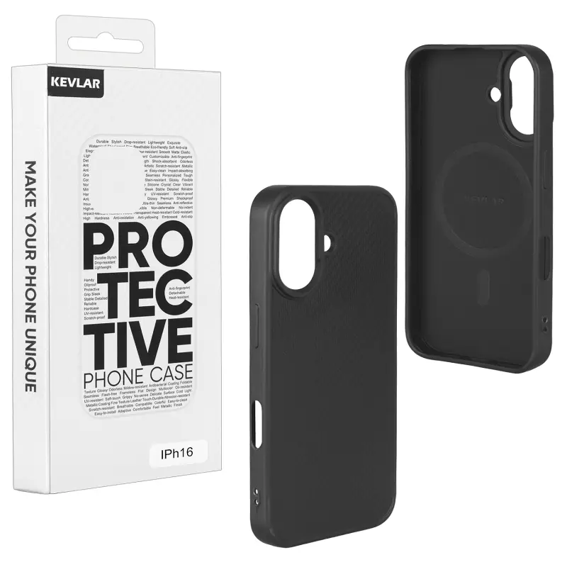Чехол iPh 16 TPU Kevlar Чехол iPh 16 TPU Kevlar