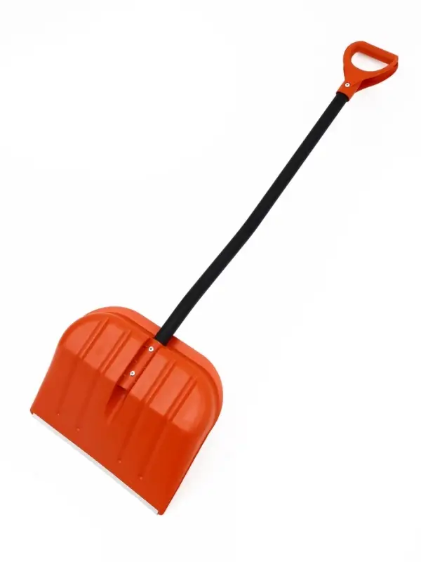 Лопата 410 х 360 мм, пластик, металлический черенок, оцинкованная планка Вьюга №4 Премиум