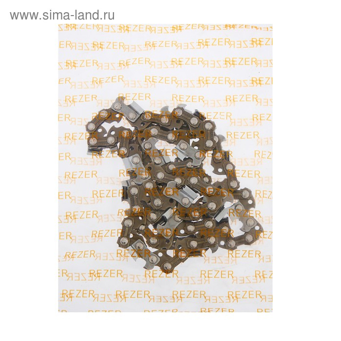 Цепь для бензопилы Rezer SUPER PS-9-1.3-50, 14 Цепь для бензопилы Rezer SUPER PS-9-1.3-50, 14", шаг 3/8", паз 1.3 мм, 50 звеньев, полупроф.