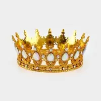 Набор декора для торта: топпер, корона, свеча
