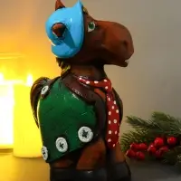 Копилка "Конь в пальто" 16,5х11,5х25 см