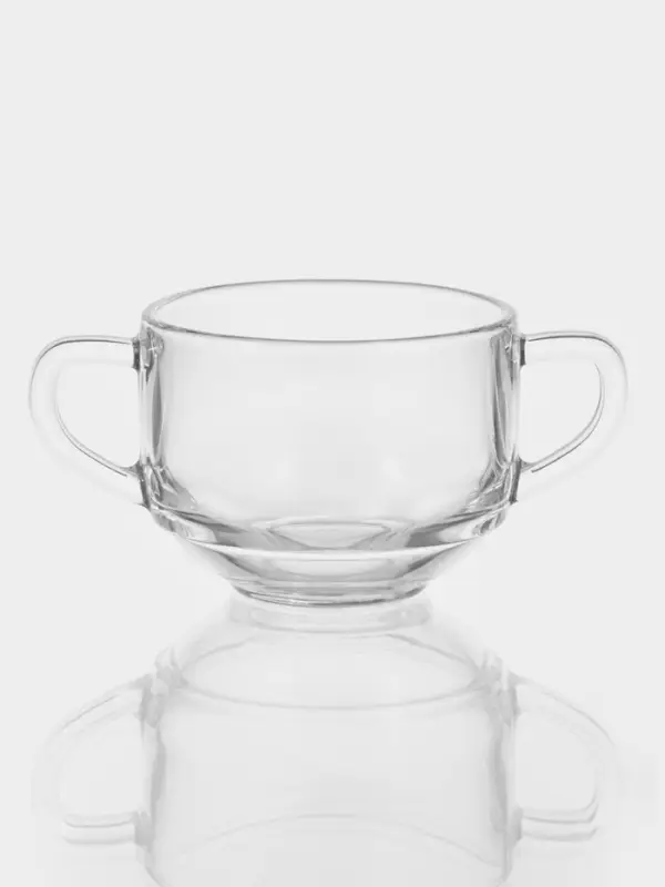 Бульонница для супа Paşabah&ccedil;e Chef's, 480 мл, с ручками, стекло, прозрачная