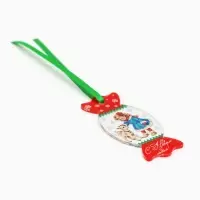 Елочная игрушка, акрил, 2.8&times;6 см &laquo;С Новым годом! Козочка&raquo;