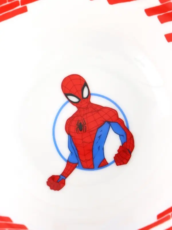 Набор посуды керамической детской, 3 предмета: кружка 200 мл, тарелка 19 см, салатник 250 мл, &laquo;Ты - супергерой&raquo;