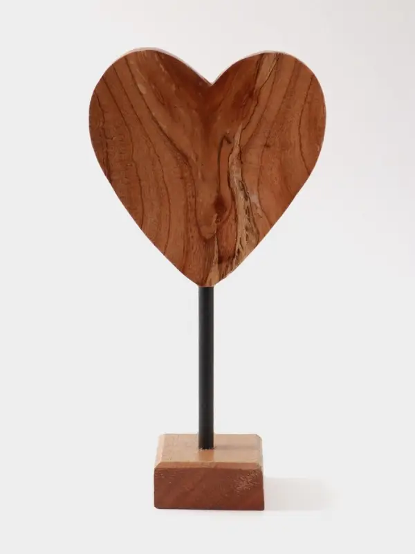 Сувенир &laquo;Сердце&raquo;, на подставке, 20&times;10&times;35 см, дерево джампинис
