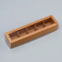 Коробка для 5 конфет, 22×5.5×3.5 см