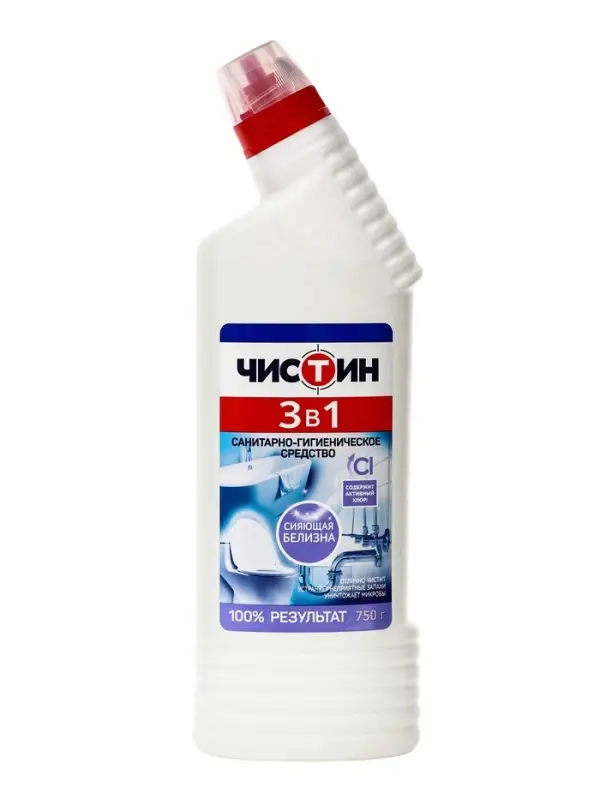 Средство санитарно-гигиеническое, &laquo;Чистин&raquo;, 3 в 1, 750 мл