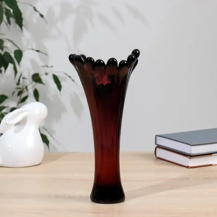 Ваза «Коралл», h=28 см, из марганцевого стекла