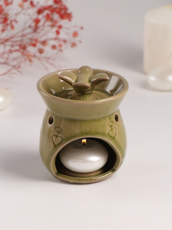 Аромалампа керамика Аромалампа керамика "Птички на ветке" 7,5х7,5х9,8 см