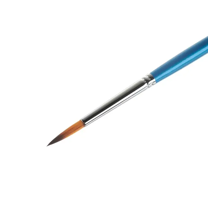 Кисть для рисования, синтетика, № 3, &laquo;Гамма&raquo;, круглая, синяя ручка