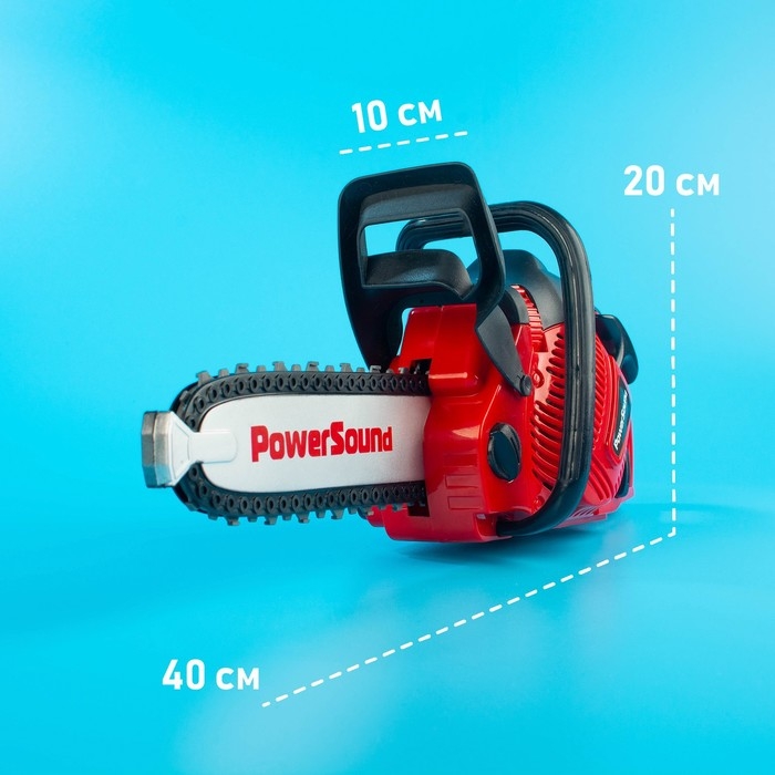 Инструмент «Бензопила», звуковые эффекты, работает от батареек, цвет красный Инструмент «Бензопила», звуковые эффекты, работает от батареек, цвет красный