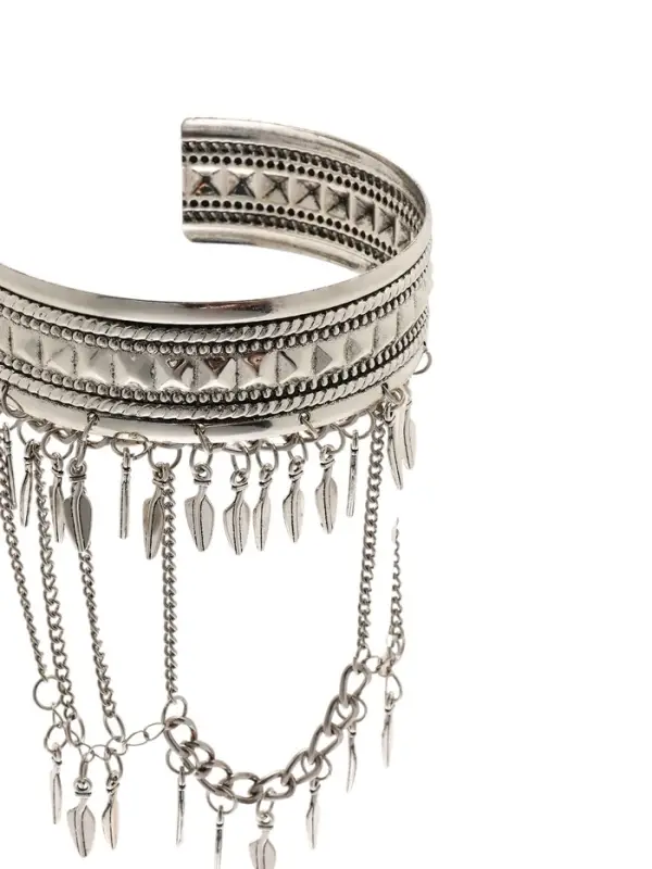 Браслет на предплечье «Перо», цвет серебро