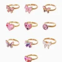 Кольцо &laquo;Выбражулька&raquo; нежность, безразмерное, форма микс, бело-розовое в золоте