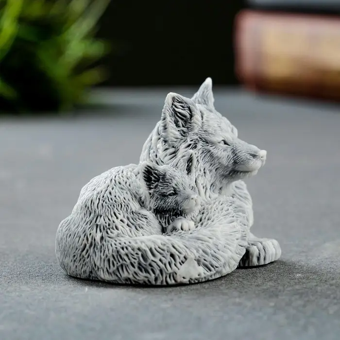 Фигурка &laquo;Лисичка с лисенком&raquo;, 4 см