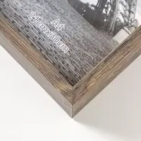 Фоторамка пластик формат А4 "Ламберто" бежево-чёрный с золотом 31х21,8х3,5 см