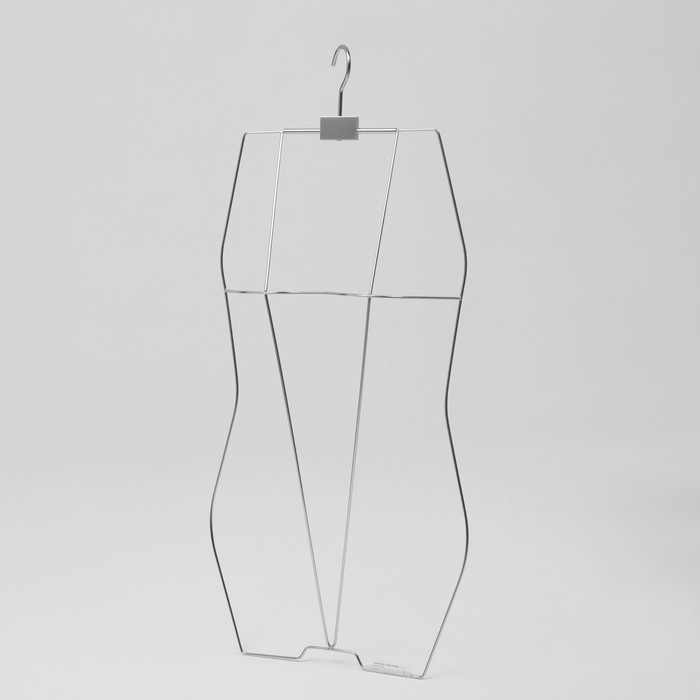 Вешалка контурная, обхват 64×58×70 см, металл, цвет серебро