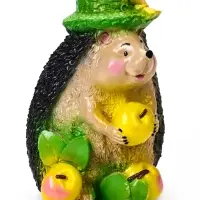 Садовая фигура из гипса &laquo;Ёжик с тремя яблоками&raquo;, 20&times;15&times;27 см