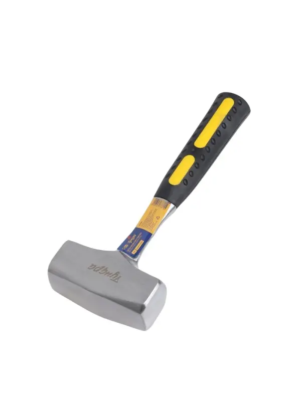 Кувалда ТУНДРА, цельнокованая, квадратный боек, двухкомпонентная рукоятка, 2 кг