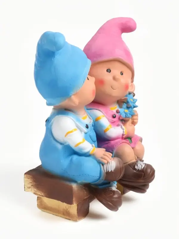 Садовая фигура из гипса &laquo;Девочка с мальчиком на скамейке&raquo;, 26&times;13&times;19 см