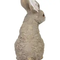 Садовая фигура из полистоуна &laquo;Заяц с большими ушами&raquo;, 25&times;12&times;30 см