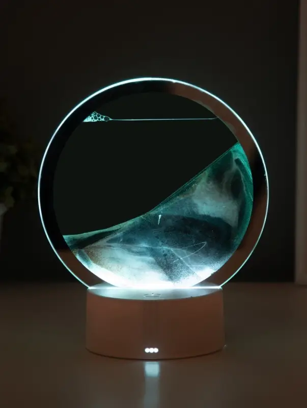 Светильник настольный СТАРТ Sands, LED, 10 Вт, USB, 16&times;16&times;20 см, 3хAA, серый