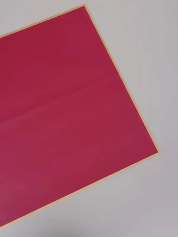 Пленка для цветов, "Бронзовая полоса", бордовая, 57х57 см