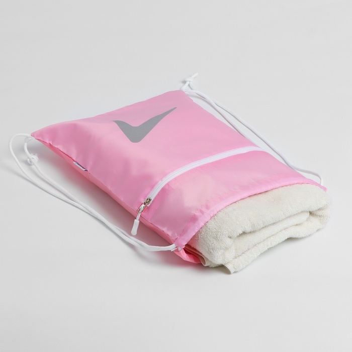 Сумка для мокрых вещей, 42*32 см, цвет розовый Сумка для мокрых вещей, 42*32 см, цвет розовый