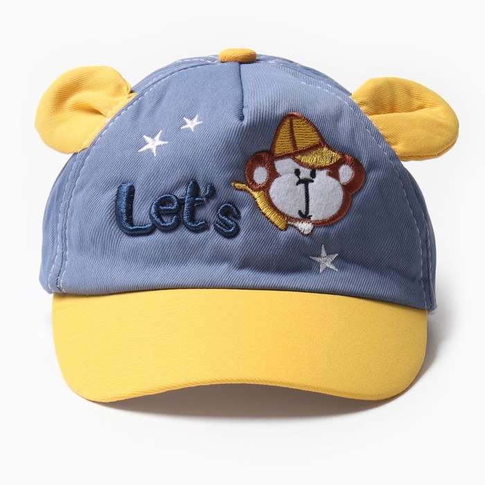 Кепка детская MINAKU Кепка детская MINAKU "Let's", цв. синий, р-р 46-48