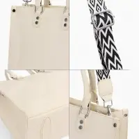 Сумка женская тоут на молнии, 31&times;10.5&times;25 см, белый