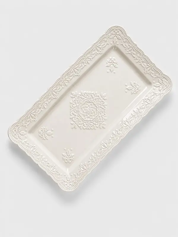 Блюдо сервировочное &laquo;Сьюзен&raquo;, 30&times;17 см, керамика, цвет белый