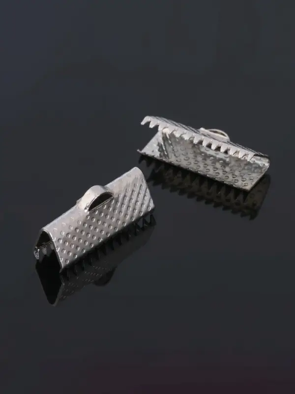 Зажим для ленты (набор 10 шт.) 16 мм СМ-341, цвет серебро