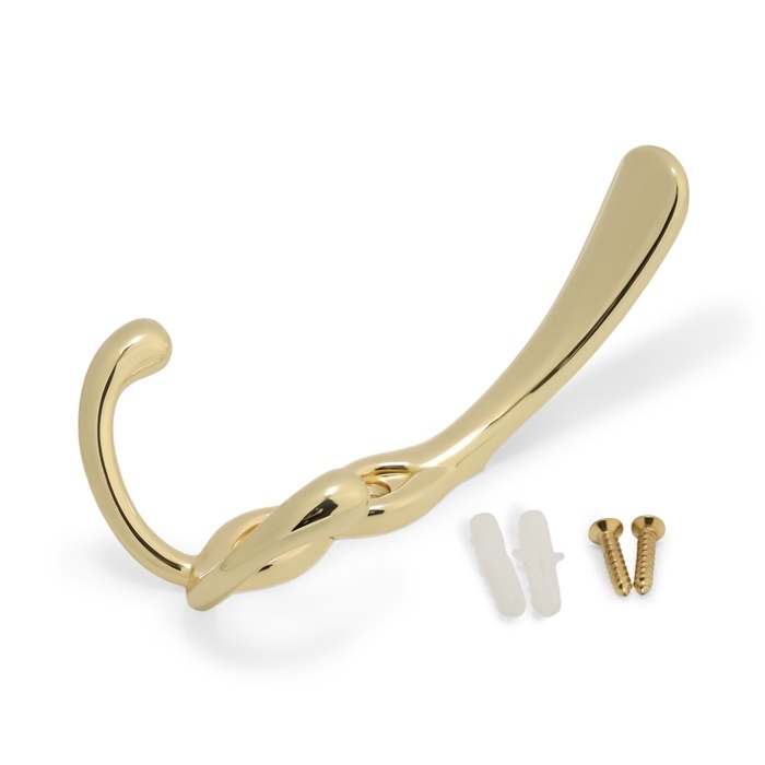 Крючок мебельный CAPPIO PIGTAIL, трехрожковый, золото