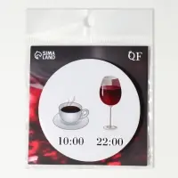 Зеркало карманное WINE NOT, d=7.5 см, рисунок МИКС