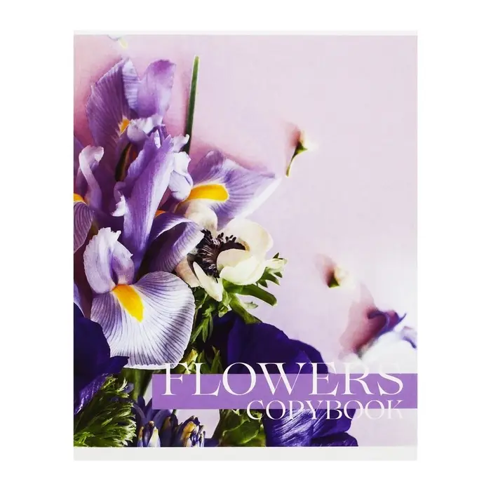 Тетрадь 48 листов в клетку Calligrata «Флористика», обложка мелованный картон, блок №2, белизна 75% (серые листы), МИКС Тетрадь 48 листов в клетку Calligrata «Флористика», обложка мелованный картон, блок №2, белизна 75% (серые листы), МИКС