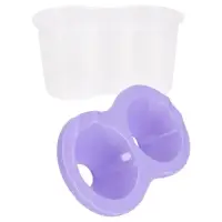 Стакан - непроливайка для рисования двойной Calligrata &laquo;Прованс&raquo;, 150 мл &times;2, пастельный МИКС