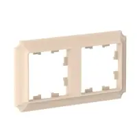 ATLASDESIGN ANTIQUE 2-постовая рамка, универсальная, ПЕСОЧНЫЙ