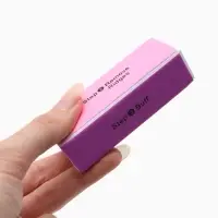 Баф для полировки ногтей, четырёхсторонний, 9&times;3.5&times;2.5 см, цвет МИКС