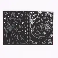 Альбом гравюр для девочек, голографический фон, 8 гравюр