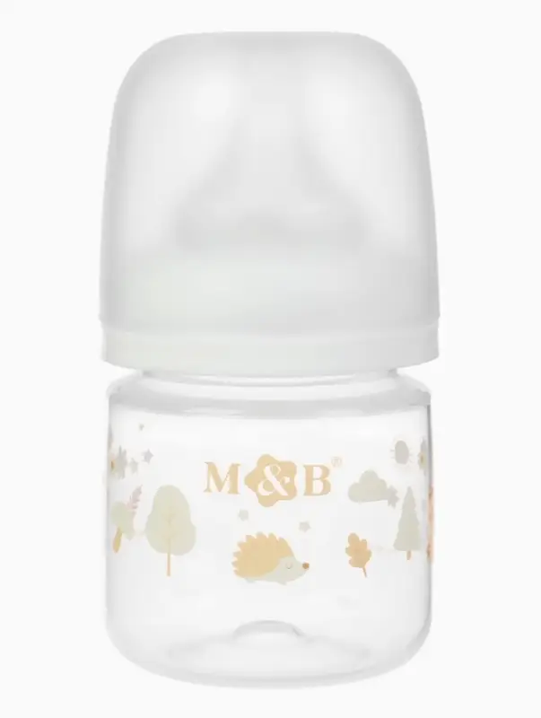 Бутылочка для кормления, широкое горло &Oslash;50 мм, +0мес., 120 мл, M&B