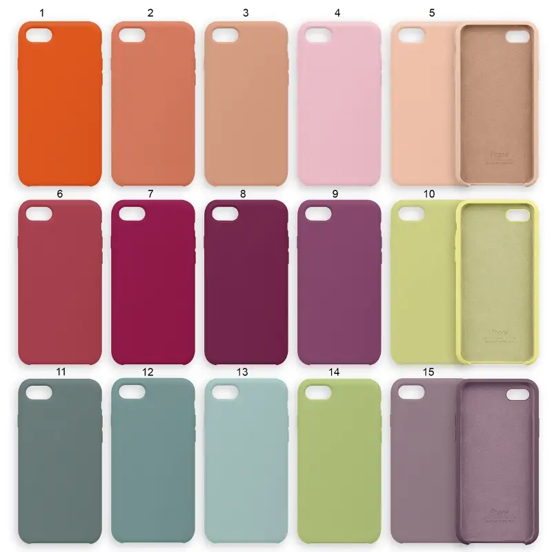 Чехол для iPhone SE (2020) Silicone Сase APL WS (с лого)