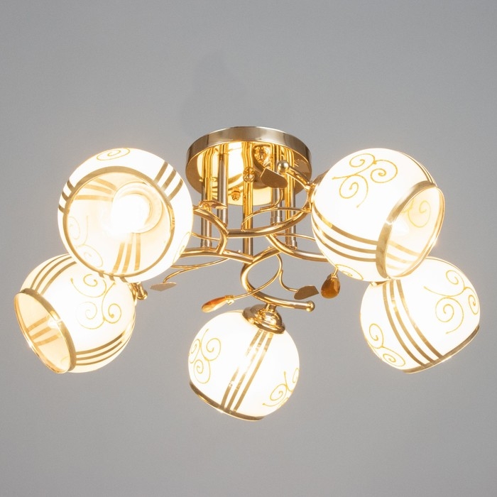 Люстра Люстра "Грета" 5х40Вт Е27 Золото МОДЕЛЬ: 2600553