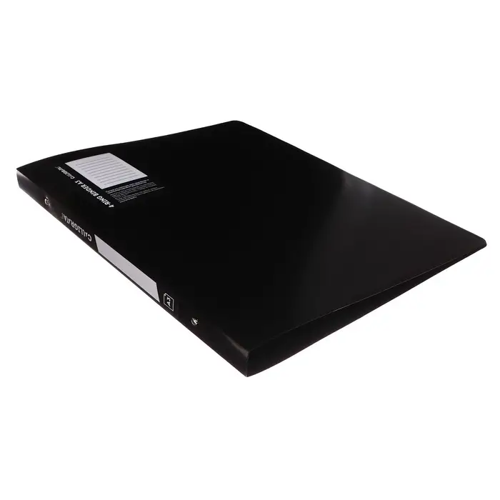 Папка на 4 кольцах А3, Calligrata TOP, 27 мм, 800 мкм, вертикальная, чёрная