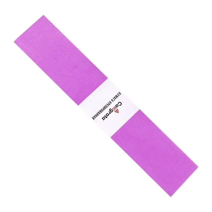 Бумага крепированная 50 х 200 см, в рулоне, 30 г/м2, фиолетовая Бумага крепированная 50 х 200 см, в рулоне, 30 г/м2, фиолетовая